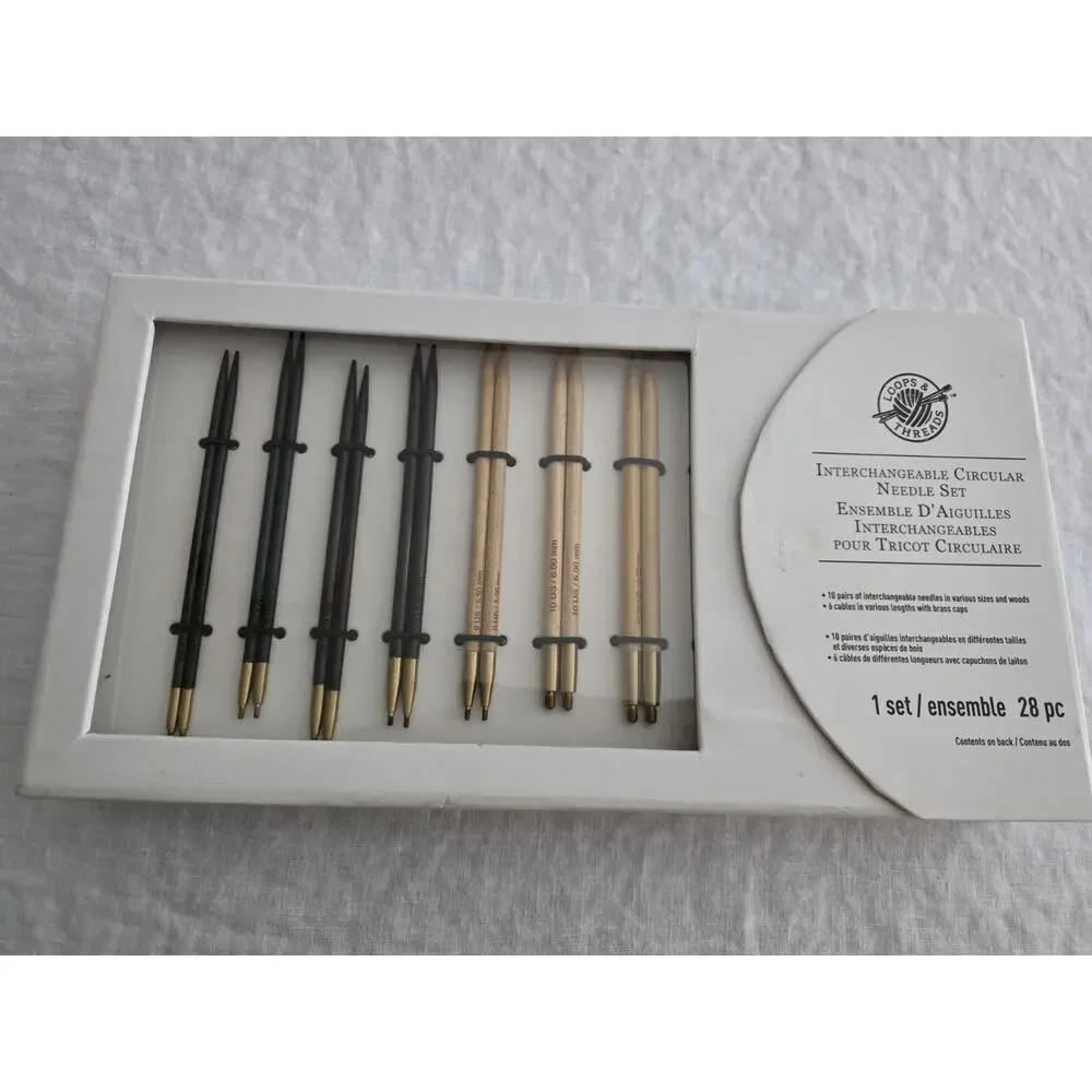 BRAND NEW Loops & Threads Interchangeable Circular Needle Box Set 28 pc